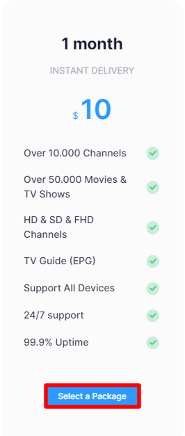 Choose a Tribe IPTV package for signing up