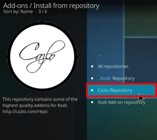 Select Cazlo Repository