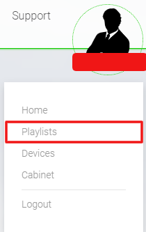 Click on Playlist option