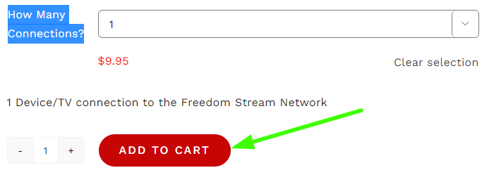 Click on the Add to cart option