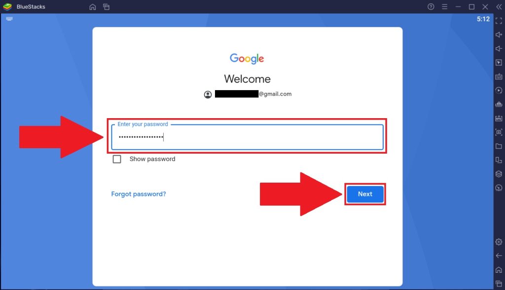 Login with Google account