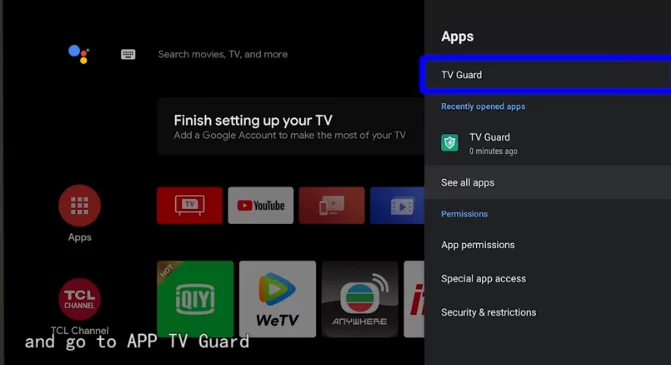 Click on TV Guard to install Bad Boy Media IPTV