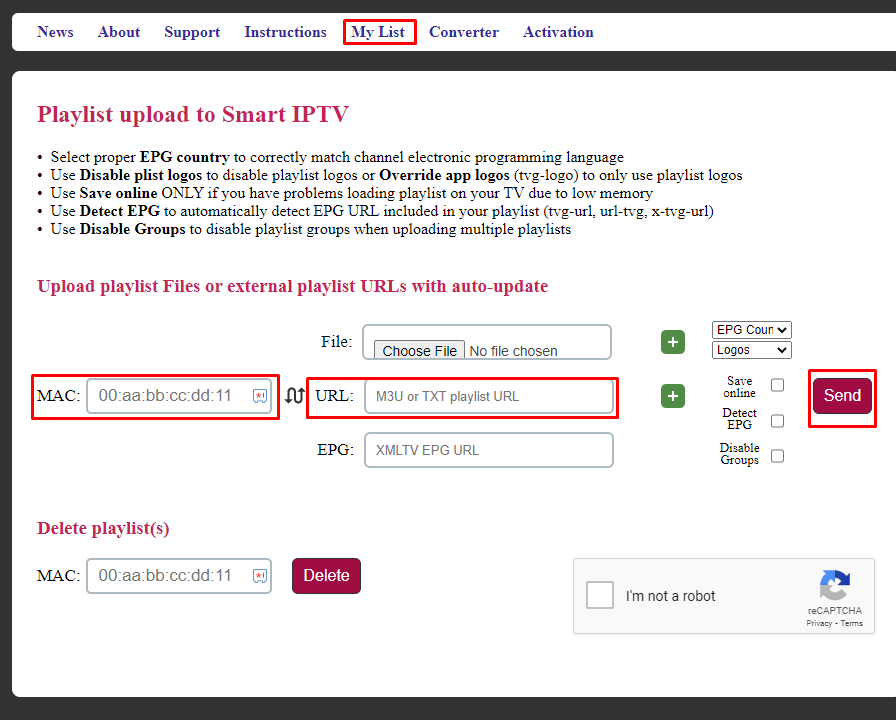 Access Dino IPTV using Smart IPTV