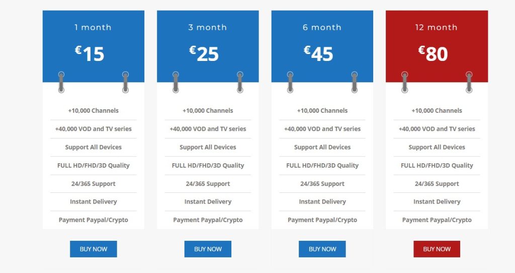 Great IPTV plans