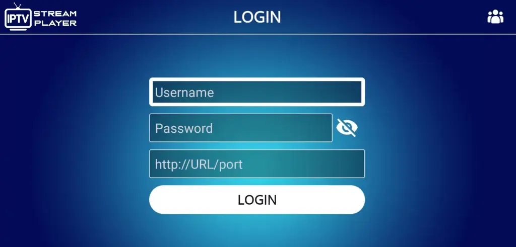 IPTV Stream Player login