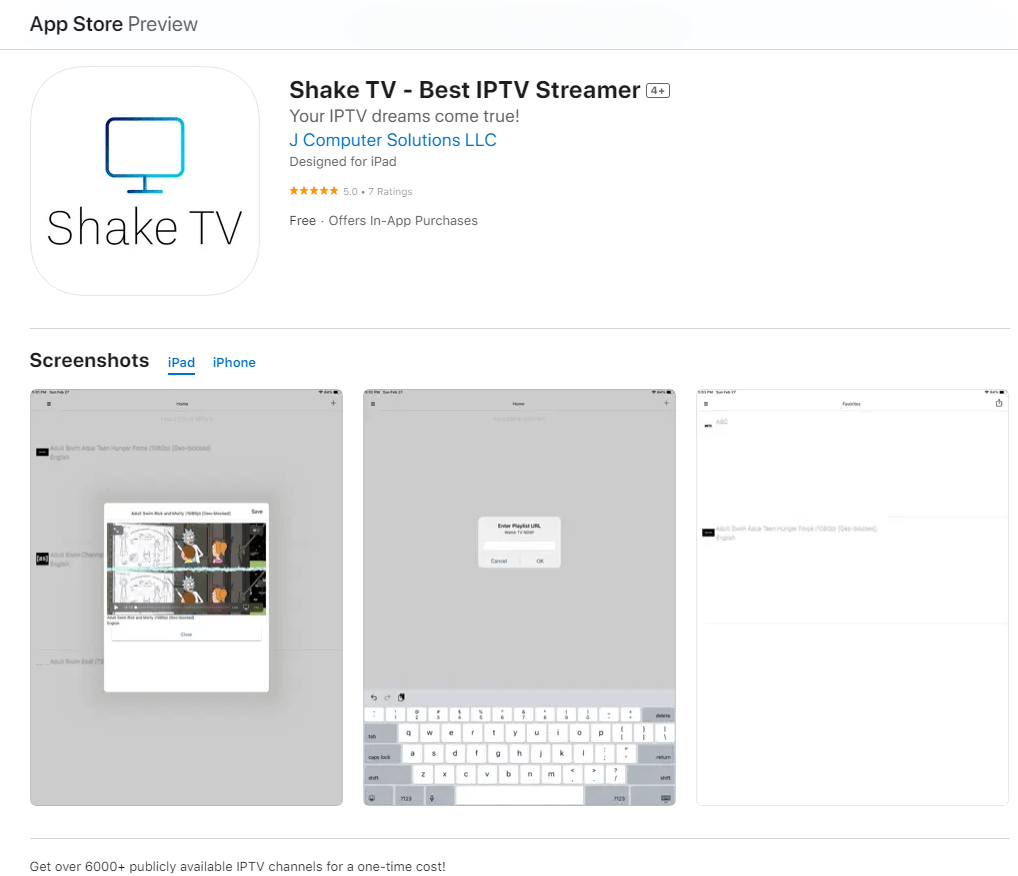 Shake TV IPTV on App Store