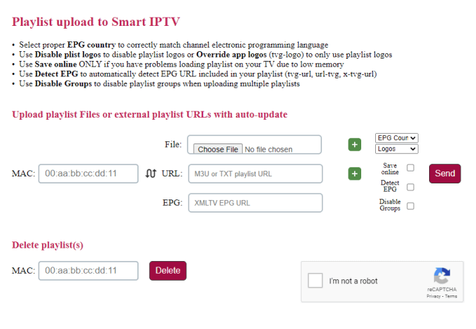 Smart IPTV log in