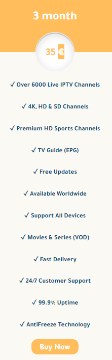 Blue IPTV Premium Plans
