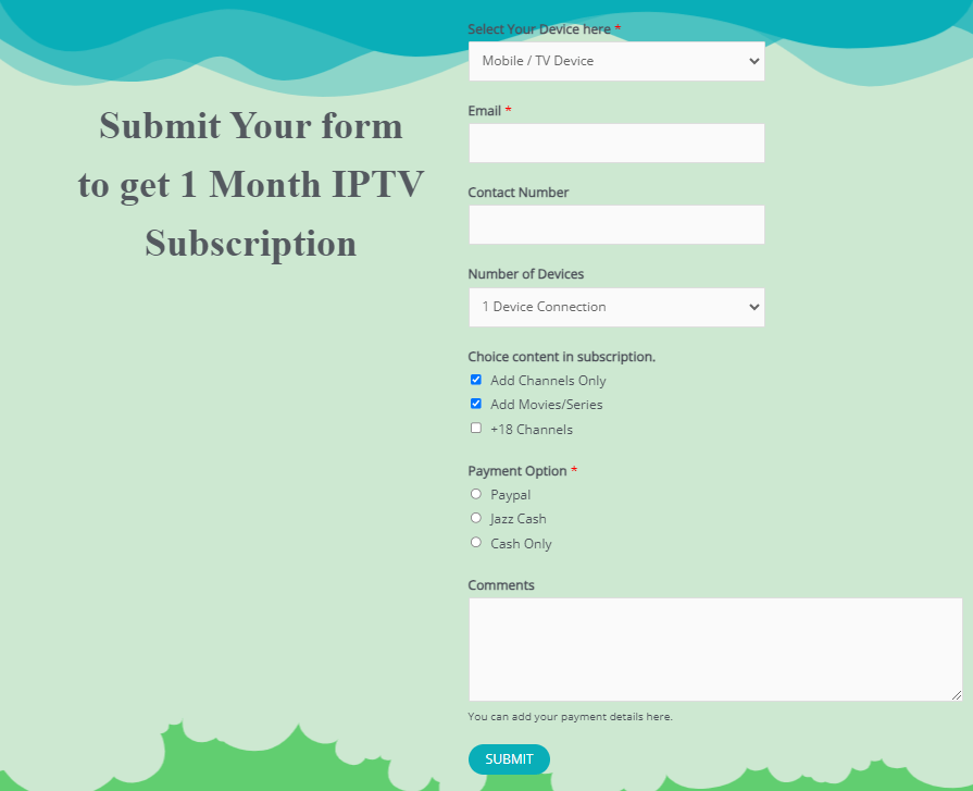 Opplex IPTV payment process