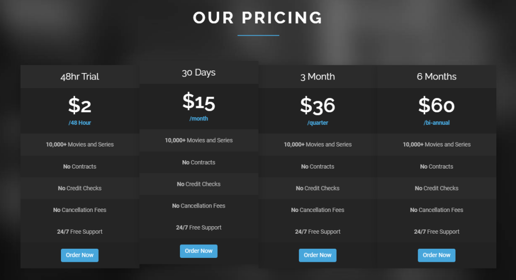 Pelican IPTV plans