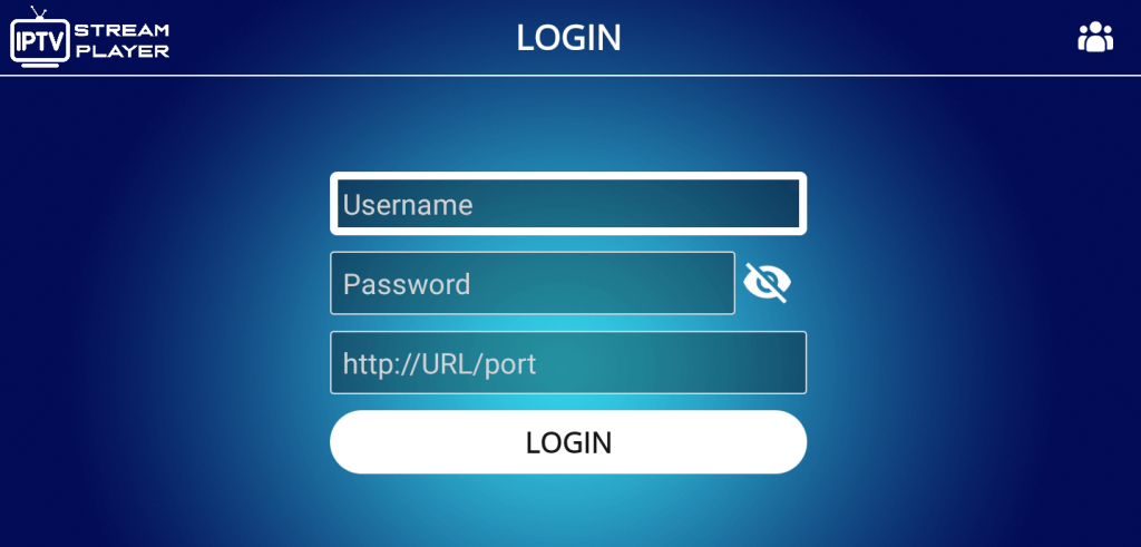 Enter IPTV Credentials