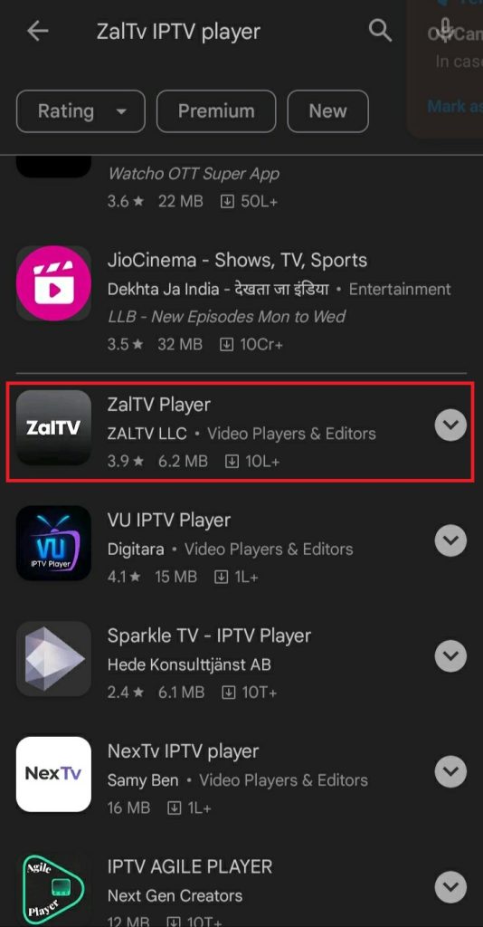 Hit the ZalTV IPTV