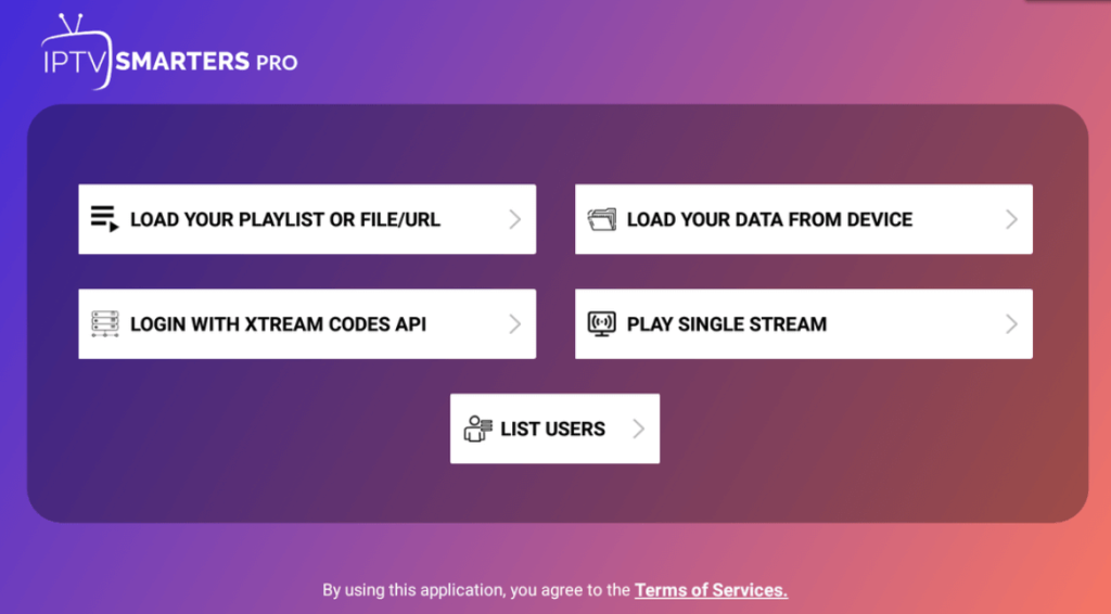 select the Load your Playlists or File/URL