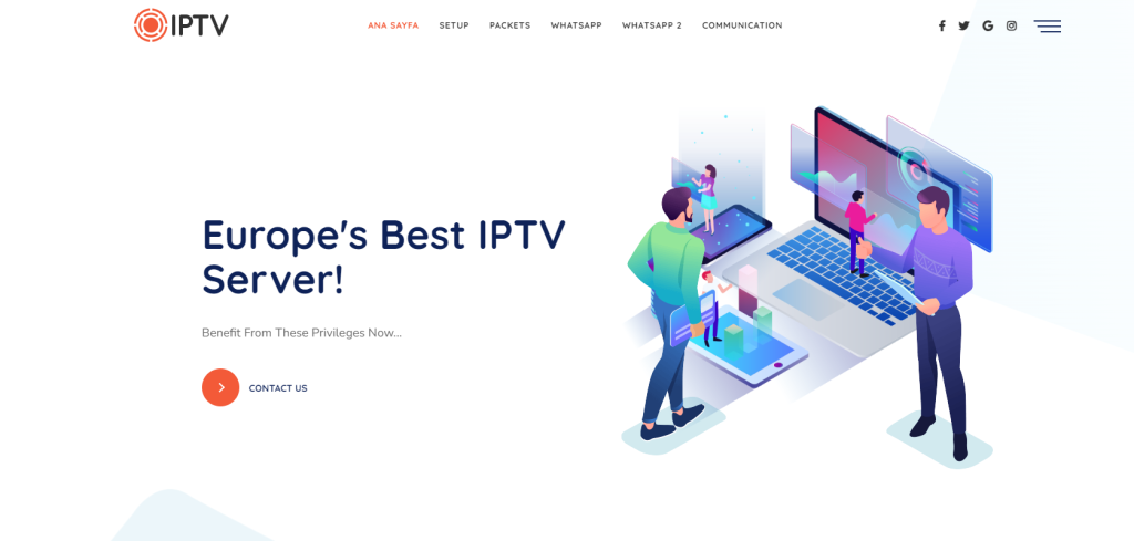 Hit the Packets option on IPTV Izle website