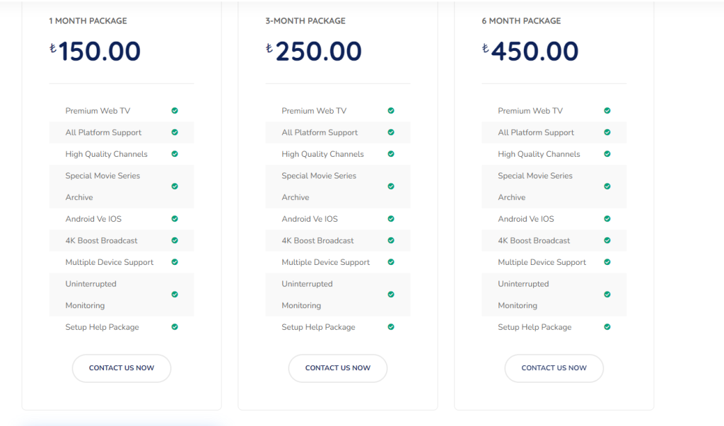 Choose the IPTV Izle subscription plan