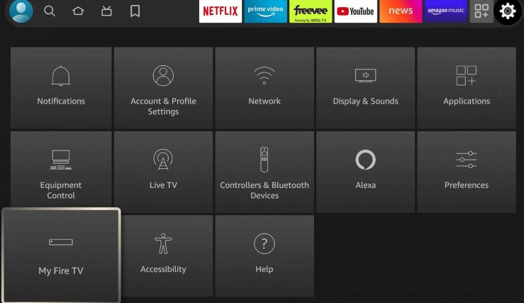 Select My Fire TV