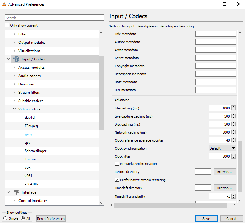 Network caching to 3000 ms