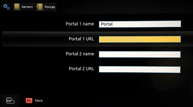 Enter the Portal name and TNT IPTV 
URL