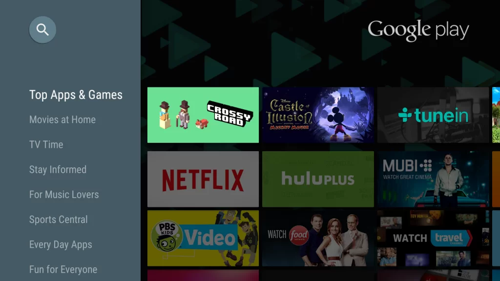 Search for the GSE Smart TV on Google PlayStore