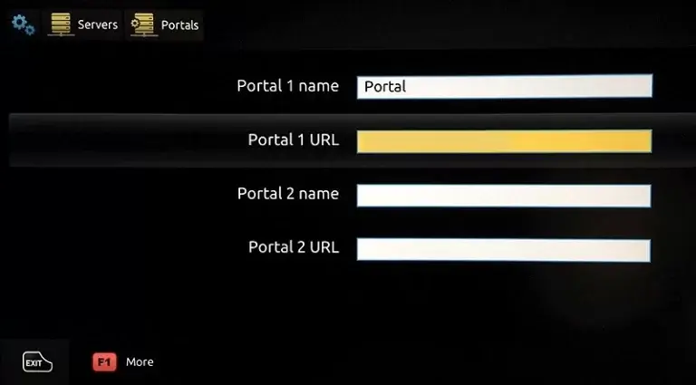 Enter Portal 1 name and M3U Link of  - UNO IPTV
