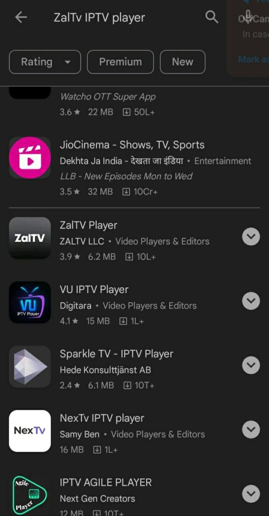 Search for ZalTV IPTV Player to stream the AlphaCS content