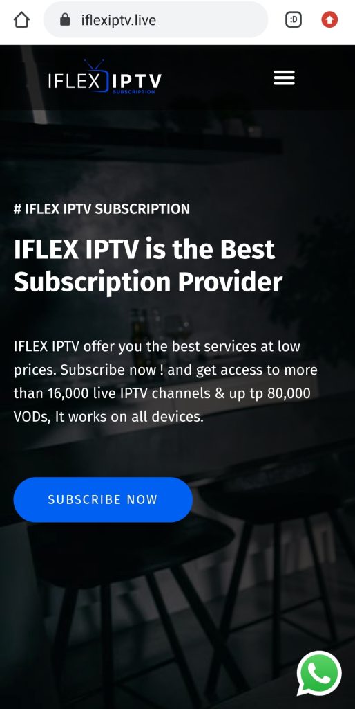 iFlex IPTV- Click Subscribe Now
