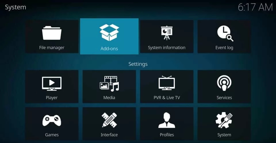  hit the Add-ons option to stream iFlex IPTV