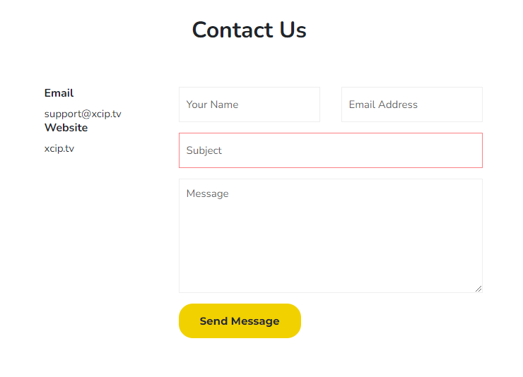 XCIPTV - customer support