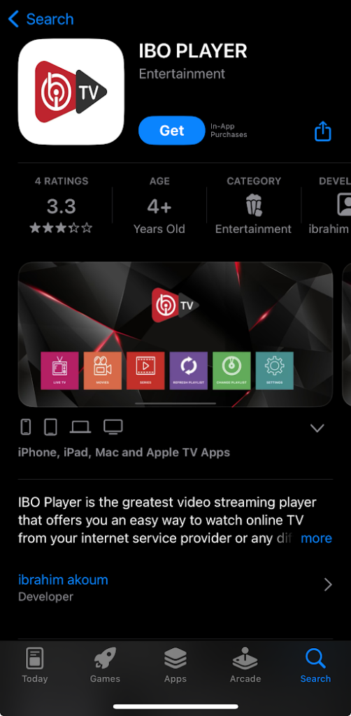 Get IBO Player on iPhone/iPad