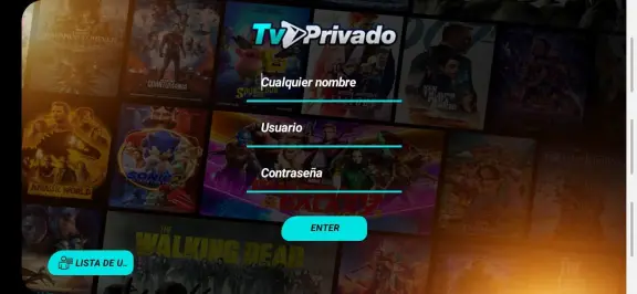 IPTV Privado login