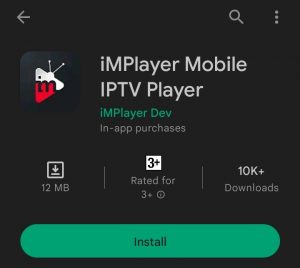 Download iMPlayer to watch Total TV IPTV