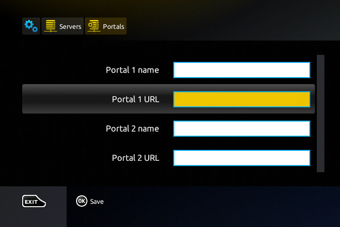 Enter KS Hosting IPTV URL