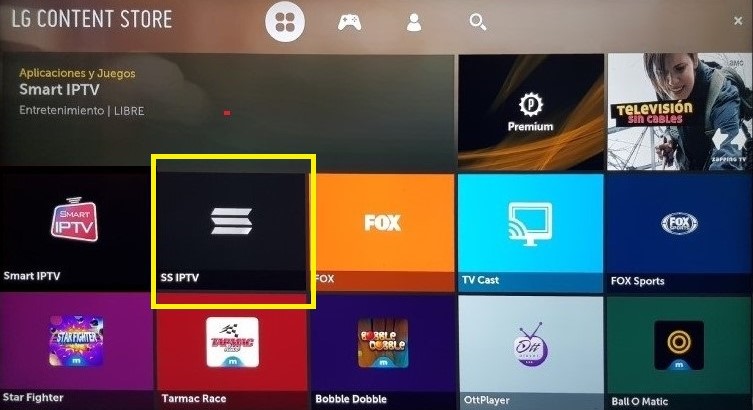 Download SS IPTV on LG TV