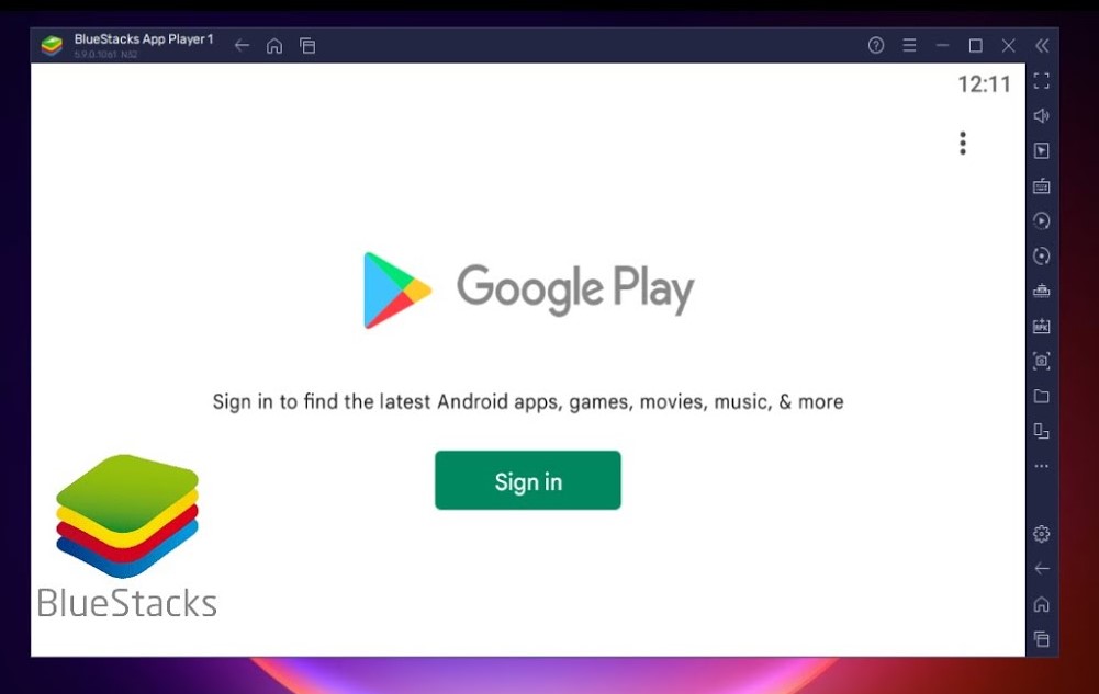 Open Play Store on BlueStacks